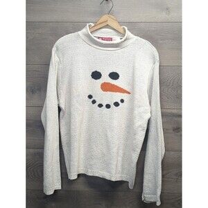 Binghamton Knitting Co. Snowman Sweater Women's Size XL